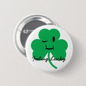 Feeling Lucky-St Patrick's day Ronde Button 5,7 Cm (Voorkant /achterkant)
