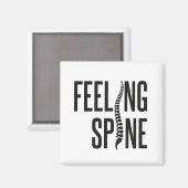 Feeling Spine Funny Chiropractor Team Magneet (Voorkant / Achterkant)