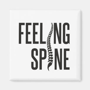 Feeling Spine Funny Chiropractor Team Magneet