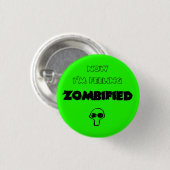 Feeling zombified ronde button 3,2 cm (Voorkant /achterkant)