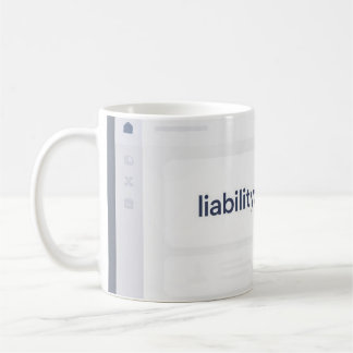 Feelings Liability Dashboard Funny AI Tech Mug Koffiemok