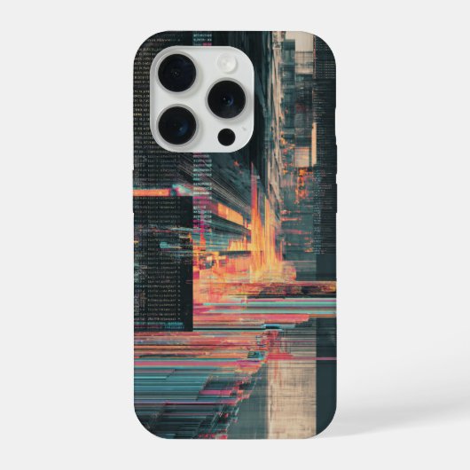 Feelings Liability Phone Case AI Glitch Financial  (Verso)