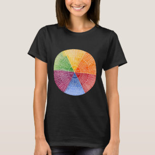 Feelings Wheel Emotion Chart Therapy Mental Health T-shirt