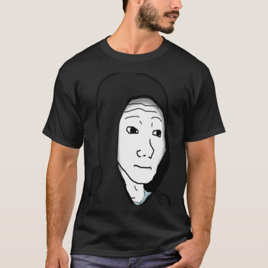 Feels Guy Wojak Meme Doomer 1 T-shirt (Voorkant)