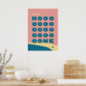 Feels Like Home' Typography Art Print (Keuken)