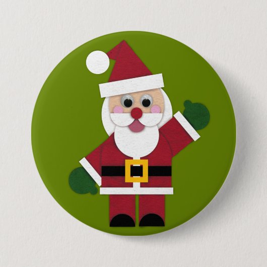 Feelt Santa 2021-Button Ronde Button 7,6 Cm (Voorkant)