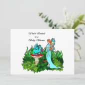Féerie Baby shower Invitation (Debout devant)