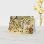 Féerie Carte de voeux King et Queen Fae Pagan (Fleur jaune)