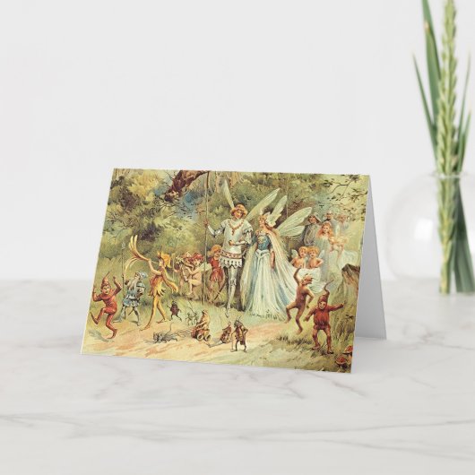 Féerie Carte de voeux King et Queen Fae Pagan (Devant)