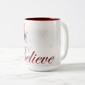 Féerie de Noël Croire Design1 Imaginaire Mug (Devant droit)