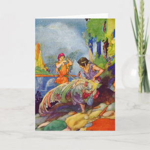 Féerie vintage Ailes Pagan Carte de voeux