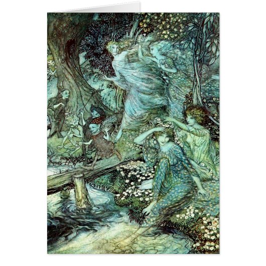 Féeries d'Arthur Rackham, bleu (Devant)