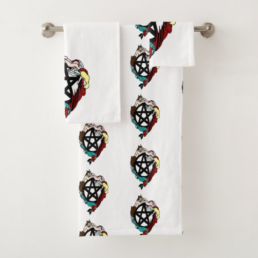 Féeries Et Serviettes De Bain Pentacle (En situation)