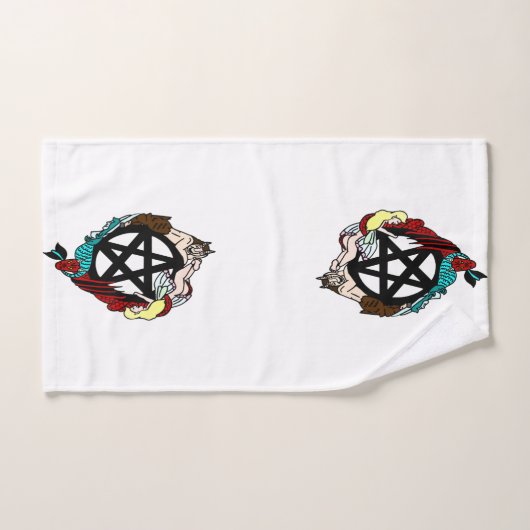 Féeries Et Serviettes De Bain Pentacle (Serviette à main)