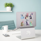 Fées avec des Stickers de Dragons par Molly Harris (Ordinateur portable sur le bureau)