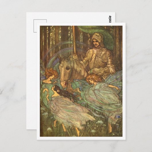 Fées Danser Vintage Illustration Carte postale (Devant / Derrière)