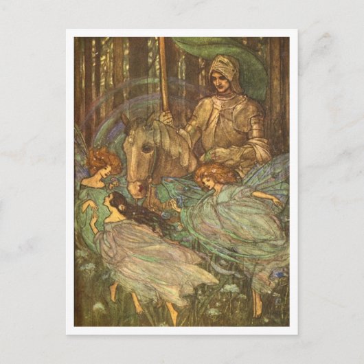 Fées Danser Vintage Illustration Carte postale (Devant)