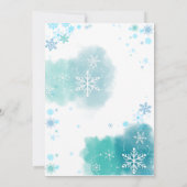 Fées de fée à neige Invitation de fête d'anniversa (Dos)