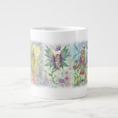 Fées de fleurs colorées Jumbo Mug (Devant)