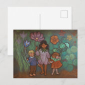 Fées de la Fête des Fleurs de Printemps carte post (Devant / Derrière)