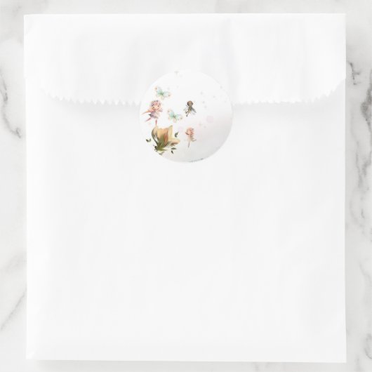 Fées et autocollants ronds imaginaires (Sac)