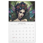 Fées gothiques par Ivy et Bat Art Calendrier (Jan 2026)