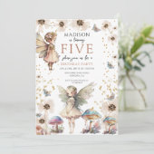 Fées magiques Invitation de la 5e fête d'anniversa (Debout devant)