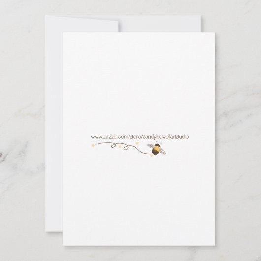 Fées Red Head Invitation d'anniversaire (Dos)