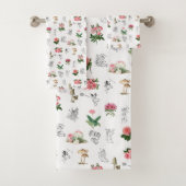 Fées Rose Floral & Champignons Motif de fées (En situation)