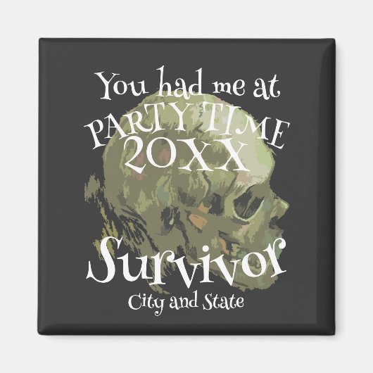 Feest 2024 Dans Mixer Patio Feest Tuin Magneet (Voorkant)