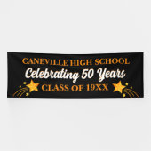 Feest! 50 jaar! 12 ft grote klasse reünie banner (Horizontaal)