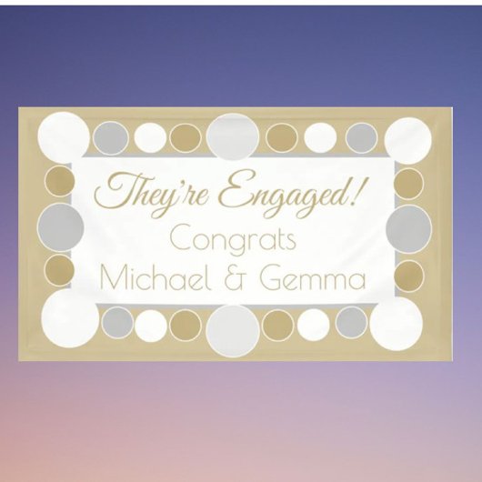 feest! Aangepast verloving banner!! Spandoek