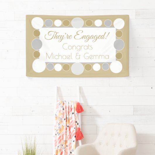 feest! Aangepast verloving banner!! Spandoek (Insitu)