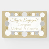 feest! Aangepast verloving banner!! Spandoek (Horizontaal)