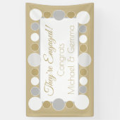 feest! Aangepast verloving banner!! Spandoek (Verticaal)