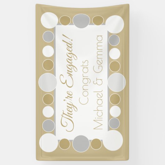 feest! Aangepast verloving banner!! Spandoek (Verticaal)