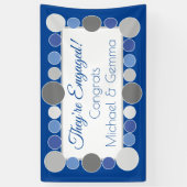 feest! Aangepast verloving banner!! Spandoek (Verticaal)