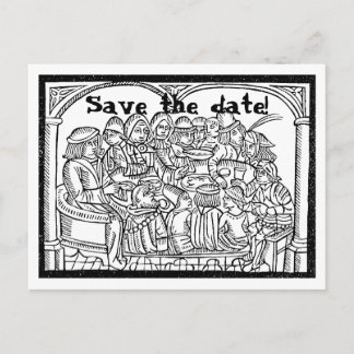 Feest - aanpasbaar save the date briefkaart
