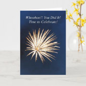 Feest - Afstuderen - Gefeliciteerd Kaart (Gele Bloem)