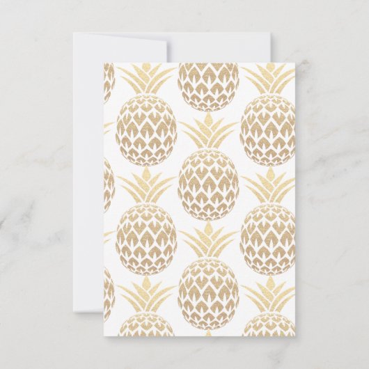 Feest als een ananas 16e verjaardag uitnodiging (Achterkant)