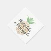 Feest als een ananas verjaardag of bruiloft servetten (Hoek)