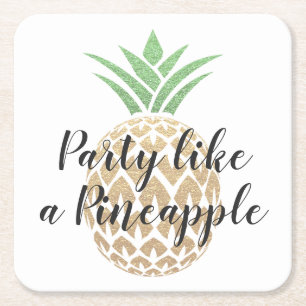 Feest als een ananas Verjaardag Onderzetter