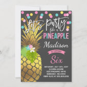 Feest als een ananas verjaardag uitnodiging (Voorkant)
