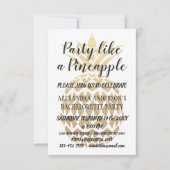 Feest als een ananas vrijgezellenfeest kaart (Voorkant)