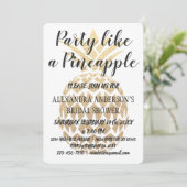 Feest als een ananas Vrijgezellenfeest Kaart (Staand voorkant)