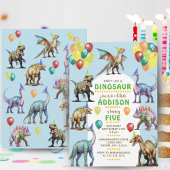 Feest als een dinosaurus Fun & Schattigee ballonne Kaart