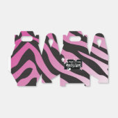 Feest als een Rockstar- Pink Favor Box Bedankdoosjes (Uitgevouwen)