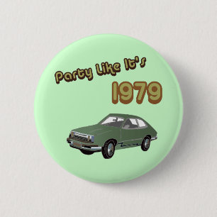 Feest als het 1979 is ronde button 5,7 cm