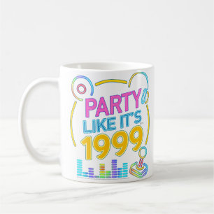 Feest Als Het 1999®™ Is – Neon Soundtrack Koffiemok