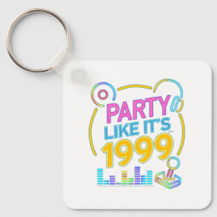 Feest als het 1999 is®™ – Neon Soundtrack Sleutelhanger